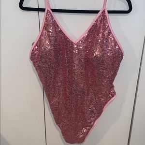 SOLD  sequins one piece bathing suit